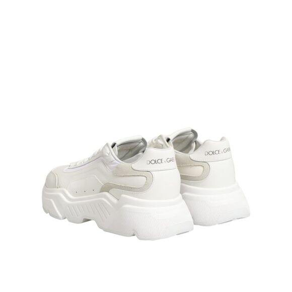 Dolce & Gabbana White Leather Daymaster Low Top Sneakers Women's Shoes - Picture 5 of 5